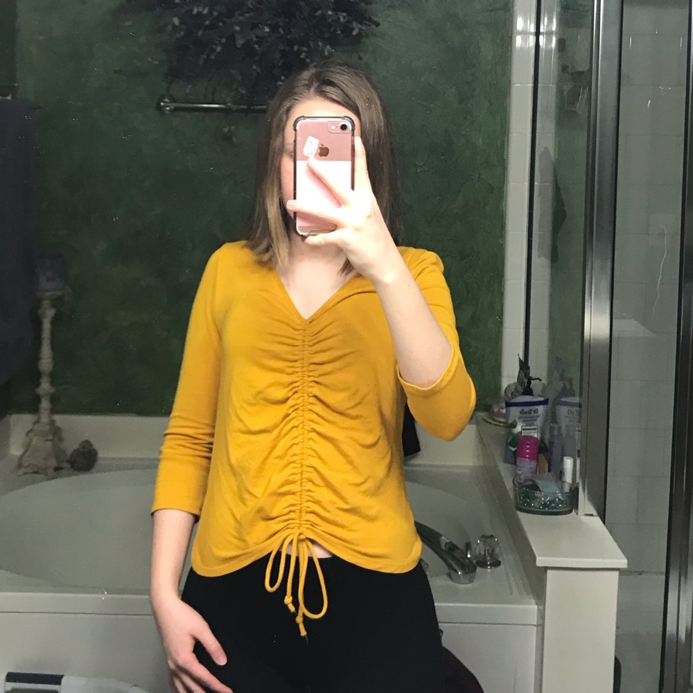 Yellow Crop Top
